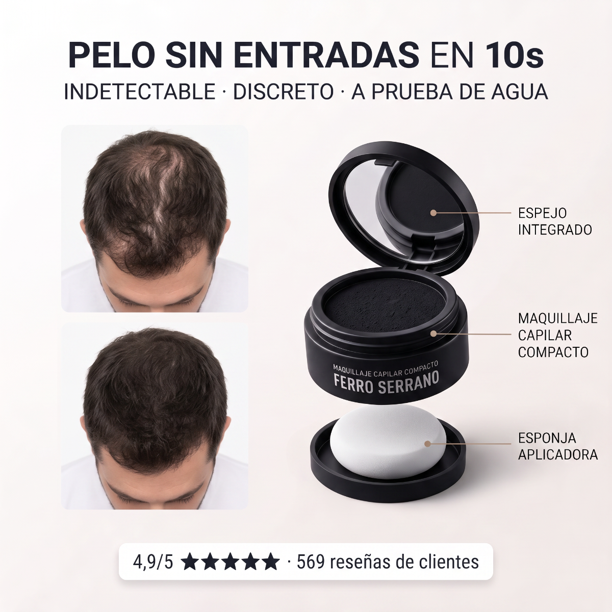Maquillaje Capilar Compacto