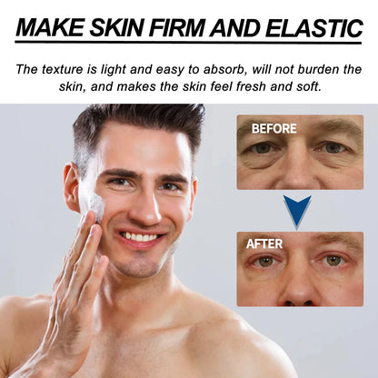 Retinol Face Cream for Men Firming Lifting Brightening Fade Fine Lines Anti Puffiness Moisturizing Nourishing Facial Skin Care