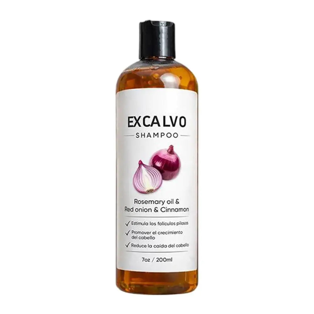 EXCALVO Natural Onion Shampoo For Hair Growth 200ml Anti Hair Loss Nourishing Strengthens Hair Follicles Scalp Care