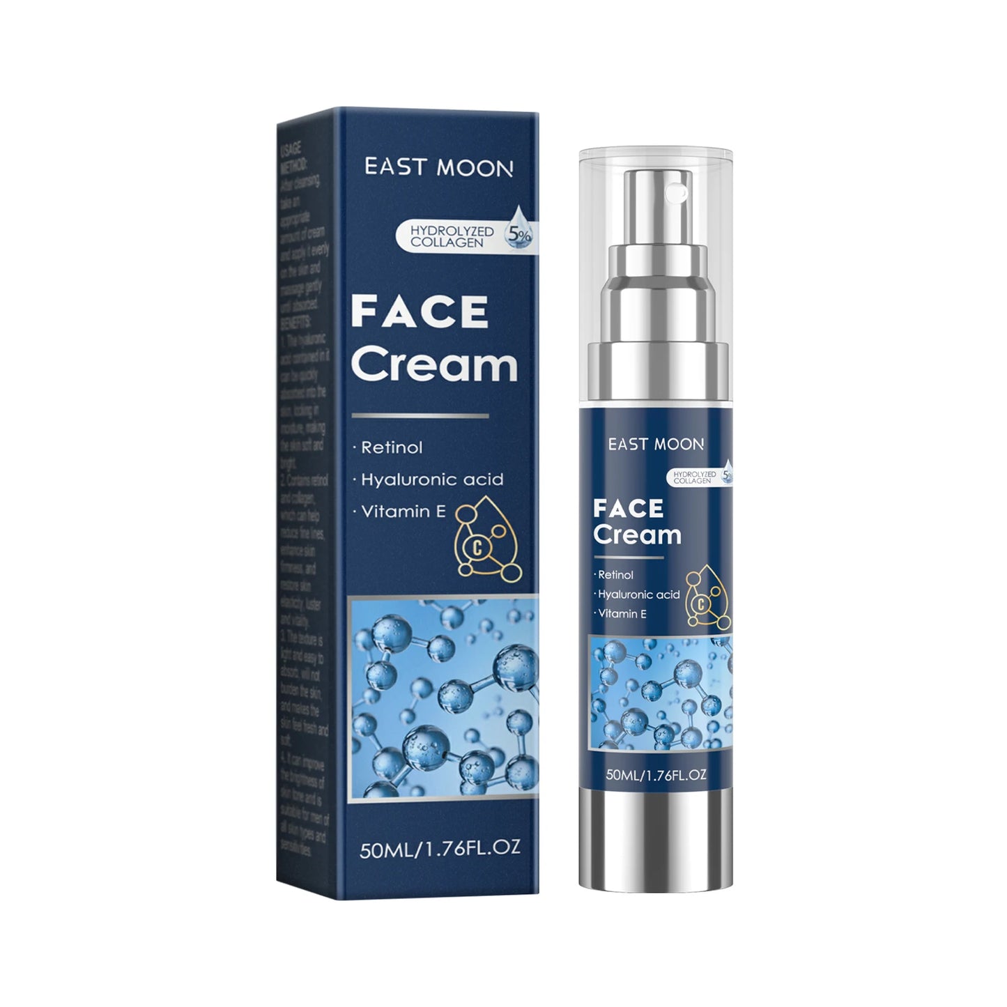 Retinol Face Cream for Men Firming Lifting Brightening Fade Fine Lines Anti Puffiness Moisturizing Nourishing Facial Skin Care