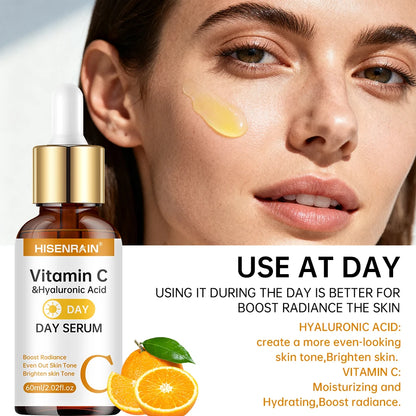 HISENRAIN Vitamin C + Retinol + Hyaluronic Acid Serum Duo | Anti-Aging Brightening & Hydration Combo | For All Skin Type.